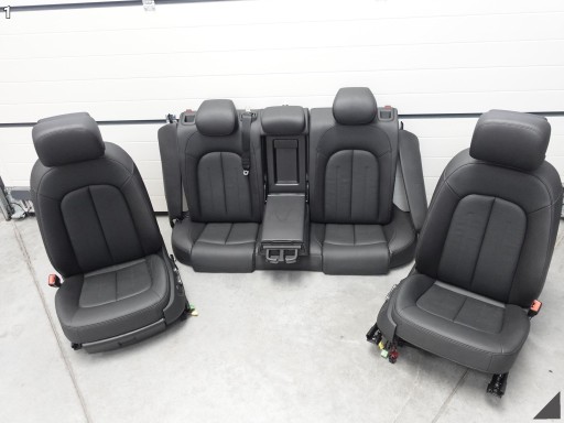 AUDI A7 4G8 C7 LIFT 10-18 SITZE SCHWARZE LEDER ELEKTRISCH