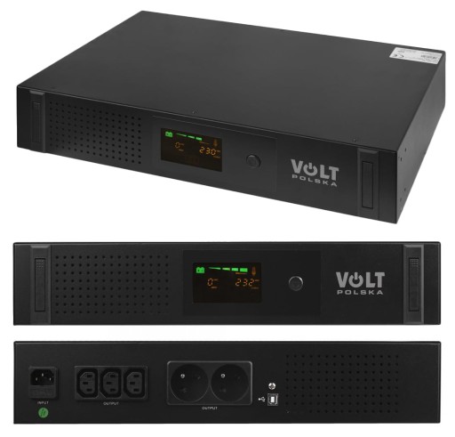 Джерело безперебійного живлення ups 2000va 1200w стійка 19 2u вольт польща стійка шафа сервер