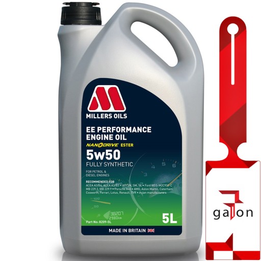 Синтетичне моторне масло MILLERS EE Performance 5w50 5L