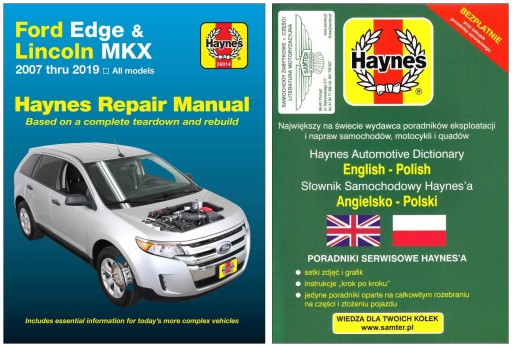 Ford Edge Lincoln MKX 2007-2019 руководство Haynes