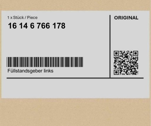 16146766178 6766178 - Датчик рівня палива лівий MINI R50 R53