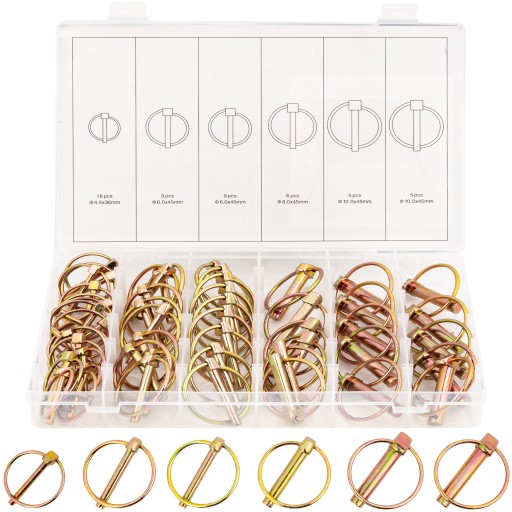 ЗАГЛУШКА ПРУЖИННЫЙ ШТИФТ С КОЛЬЦОМ ДЛЯ СЕЛЬСКОХОЗЯЙСТВЕННЫХ МАШИН 50e