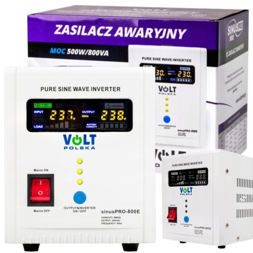 Аварийный источник питания ибп для печи центрального отопления sinus pro 800e 800 вт 12 в