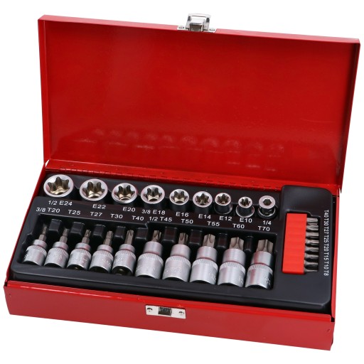 НАБОР КЛЮЧЕЙ-ЗВЕЗДОЧКОВЫХ ТОРЦЕВ, 27 ПРЕДМЕТОВ