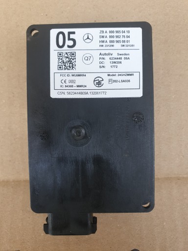 A0009050410cla - Модуль радарного датчика mercedes a0009050410 w176 cla gla c117