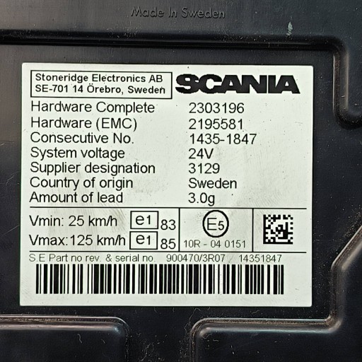 kilometar sat brzinomjer sat 2303196 SCANIA R490