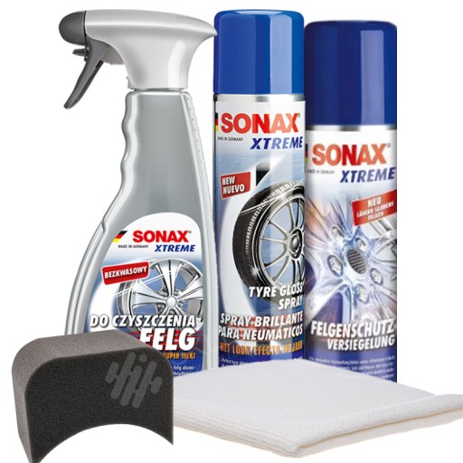 SONAX НАБОР КОЛЕСНЫХ ДИСКОВ С ЭФФЕКТОМ МОКРОЙ ШИНЫ