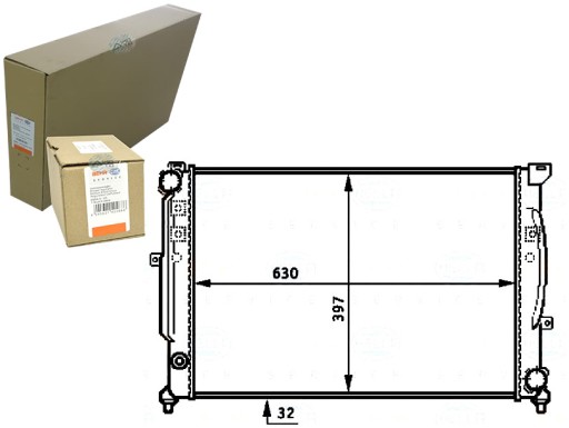 BRH8MK 376 - Behr-hella радіатор vw a4 passat 2.5tdi behr hell