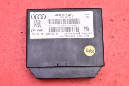 control unit module lighting AMBIENT 4H0907412 AUDI A8 D4 LONG 10-14