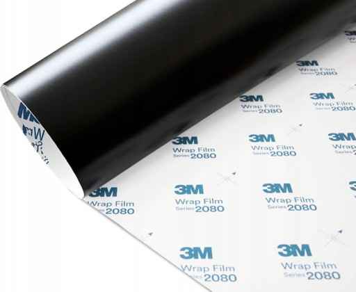 Черная матовая атласная фольга 3M S12 2080 152x100cm