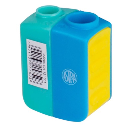 Точилка для олівців подвійна з контейнером Astra Multicolour