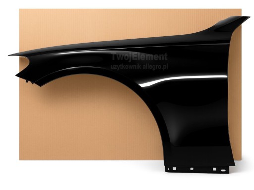 78523879860342 - Крило алюмінієве mercedes c-class w205 2014-2021 ліве - колір чорний 040