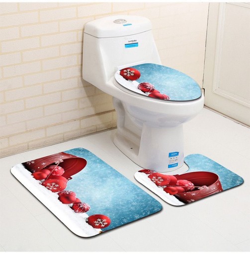 3-częściowy zestaw dywanów łazienkowych dla Ś