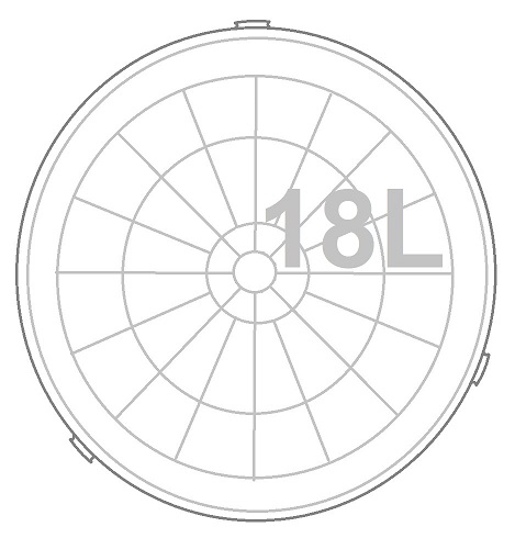 КРИШКА ДЛЯ ВЕДРА PLASTILYS безбарвна