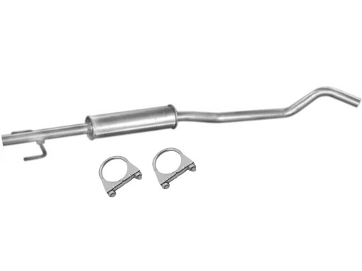 17.560 - OPEL CORSA C 1.2 1.4 ЦЕНТРАЛЬНИЙ ГЛУШНИК + ХОМУТИ '