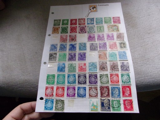 około 100 znaczków pocztowych NIEMCY 1950-1960