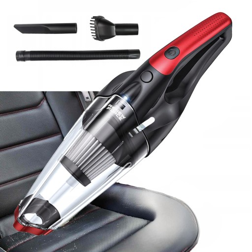 АВТОМОБІЛЬНИЙ ПИЛОСОС АКУМУЛЯТОРНИЙ ПОТУЖНИЙ РУЧНИЙ 300W TURBO 13000PA