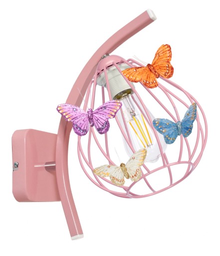 Настінний світильник Light Dark Е27 троянди та фіолетові