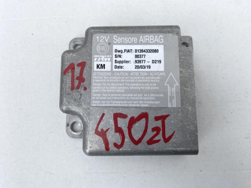 DUCATO BOXER JUMPER 14- modul SENSOR Bedienteil airbag AIRBAG 1394332080