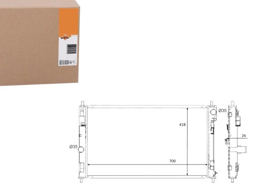NRF59089/SERW - Кулер для воды nrf chrysler sebring 2.4 vvt (js)