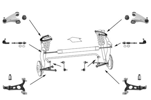 27060 03 - Комплект підвіски маятника alfa romeo 156, alfa romeo gt