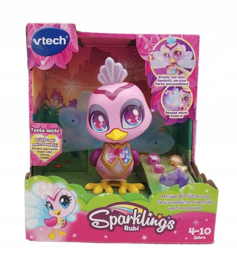 9036b1.RUBI ІСКРИСТИЙ VTECH ГРАЮЧИЙ І СВІТНИЙ ПАВИЧ
