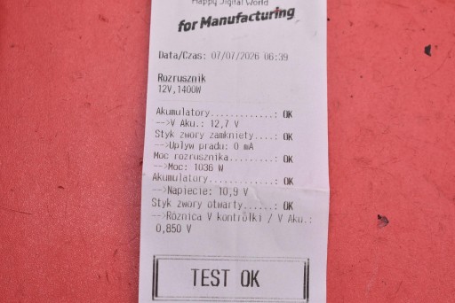 starter test 8V21-11000-AE FORD TRANSIT COURIER MK1 1.6 TDCI 95 KM 14-23