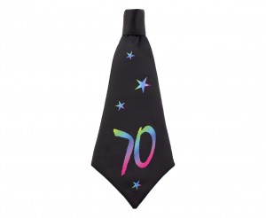 Krawat urodzinowy B&C 70, rozm. 42x18 cm