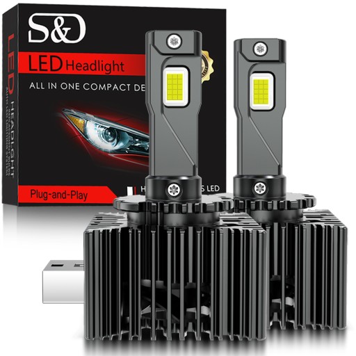 Світлодіодні лампи D3S D3R НИТКИ РЕТРІФІКАЦІЇ S&D CANBUS СУПЕР ПОТУЖНИЙ P&P HID TO LED