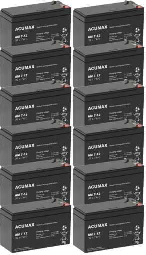 Tbc49 батареї комплект батарей для ups apc eaton powerwalker 12x am 7-12