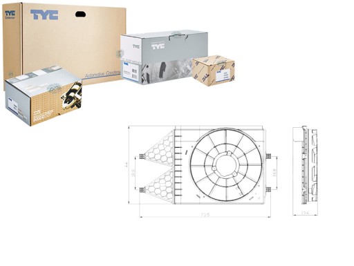 837-0033-1 - TYC КОРПУС ВЕНТИЛЯТОРА РАДІАТОРА SEAT IBIZA IV IBIZA IV SC IBIZA IV