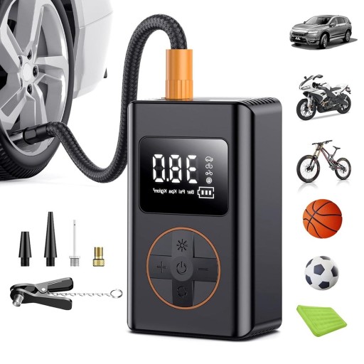 АВТОМОБІЛЬНИЙ КОМПРЕСОРНИЙ НАСОС WIRELESS LED КОМПРЕСОР ДЛЯ ВЕЛОСИПЕДА
