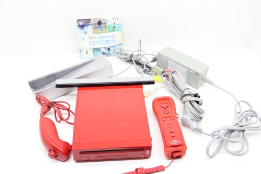 Nintendo Wii RVL-S-KJ Wiiスポーツセット ニンテンドー Nintendo Wii limitowana edycja Czerwona - Sklep, Opinie