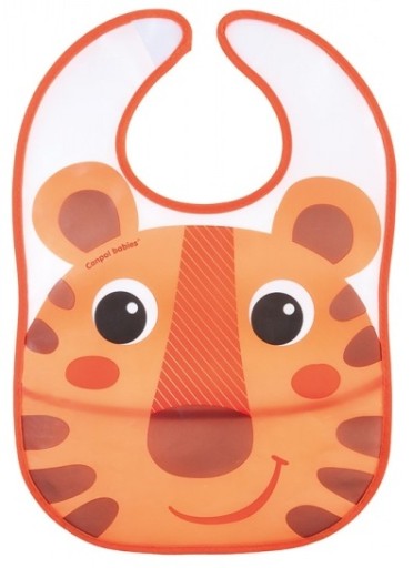 Нагрудник Canpol babies Plastic Bib Shades of Orange 1 шт