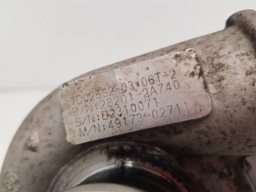 KIA VENGA HYUNDAI IX20 1,4CRDI turbolader TURBO 28201-2A740