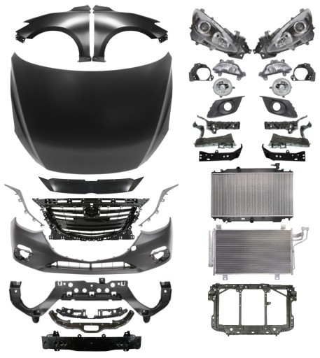 4638 - Mazda 3 13-17 Ремень капота, бампера и крыла