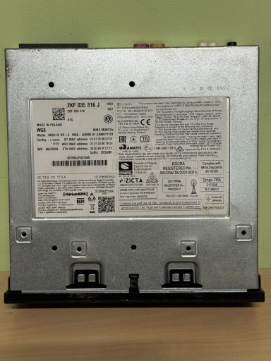 Мультимедійний рідер навігація 2kf 2kf035816j оригінал vw