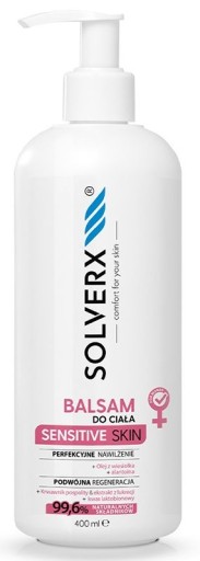 SOLVERX SENSITIVE SKIN TELOVé MLIEKO PRE ŽENY PRE CITLIVÚ POKOŽKU 400ml