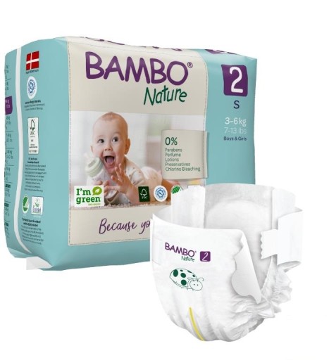 Підгузки Bambo Nature розмір 2 3-6 кг 30 шт.