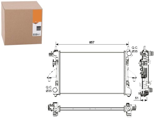 NRF54203(EXT) - РАДИАТОР NRF CITROEN JUMPER FIAT DUCATO 06- NRF
