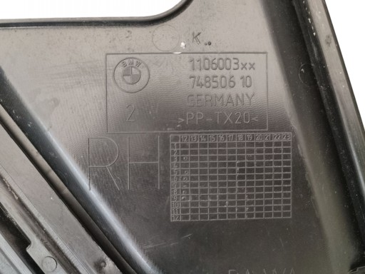 cover KOMORY of the engine right BMW F10 F11 (2010-2013) 7019804 7216978