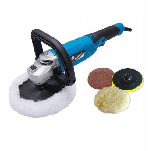 Шлифовальный станок полировщик 1200 Вт 180 мм + аксессуары