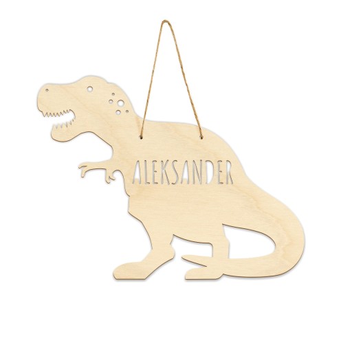 Табличка з вимпелом динозаврів T-Rex