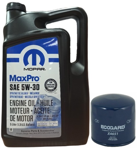 MOPAR 5W30 5L + МАСЛЯНЫЙ ФИЛЬТР X4651 (MO-899 PH2)
