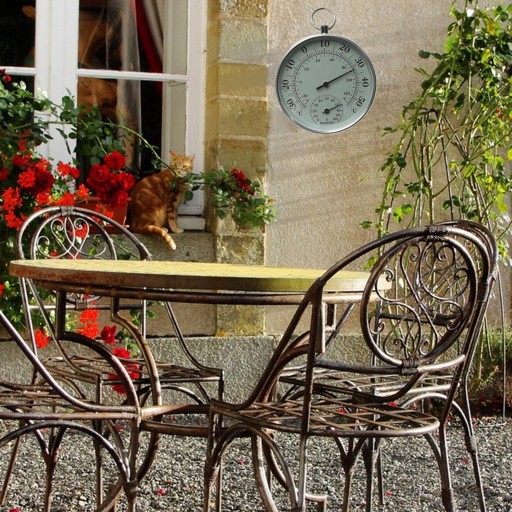 4-дюймовий круглий настінний термометр 2 в 1