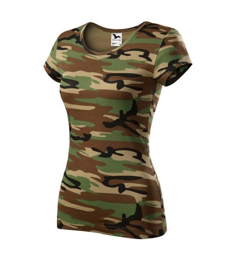 Koszulka damska MORO Camouflage MALFINI brown XL