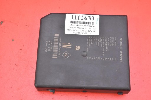 compartment of fuses 284B66727R RENAULT MEGANE 4 IV 1.3 TCE 115 KM 16-20