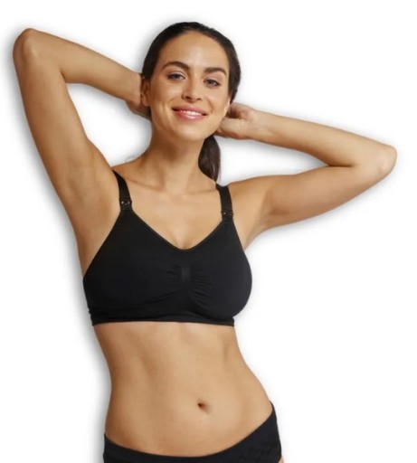 Безшовний бюстгальтер для годування Carriwell Padded Maternity \u0026 Nursing Bra, чорний, розмір S