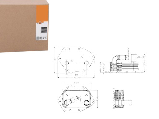 NRF31313/RS2 - МАСЛООХОЛОДЖУВАЧ NRF 1103P4 1103P5