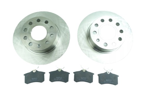 ДИСКИ КОЛОДКИ ЗАДНЯ GOLF V VI EOS OCTAVIA II 253MM